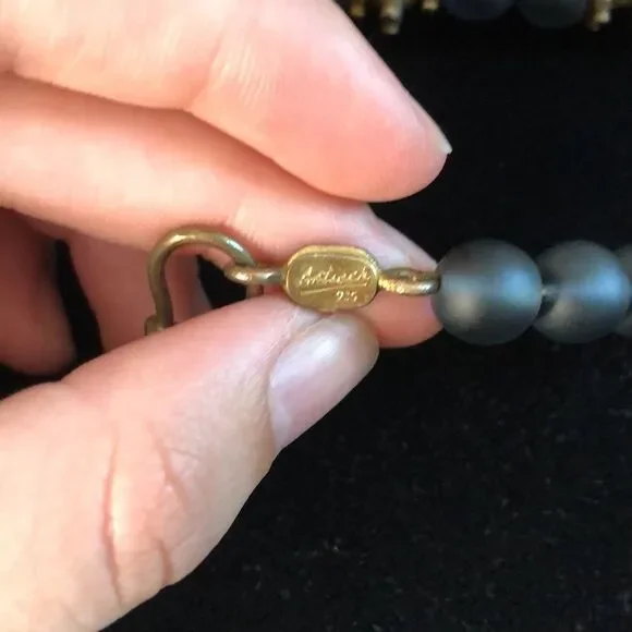 Antioch Sterling Vermeil Etruscan Style Necklace - Picture 5 of 5